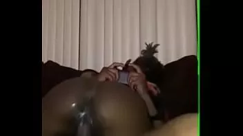 Abspielen Ebony gf kam auf bf dick, während er das Spiel spielt